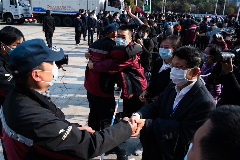 shanghai's medical heroes returning home